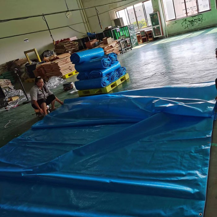 قماش القنب الأزرق PE